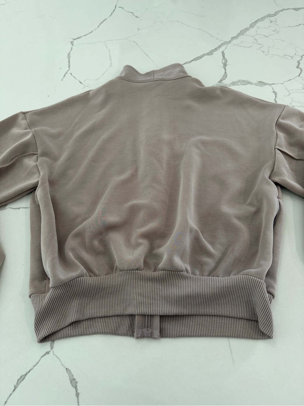 NWOT Victoria’s Secret VSX High-Waist Taupe Leggings & Zip Jacket Set M/XS - Picture 5 of 12